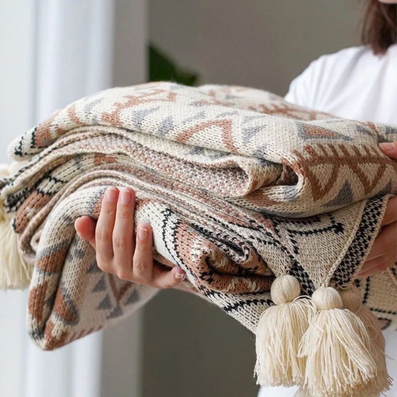 High-Quality-Bed-Throw-Blanket-Portable-Soft-Sofa-Couch-Woven-Blanket-for-Winter