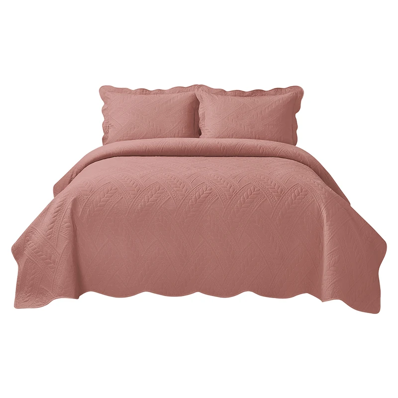High-Quality-Bedspread-Coverlets-Embroidered-Quilted-Bed-Cover-Solid-Color-Comforter-Sets-Bedding-Luxury