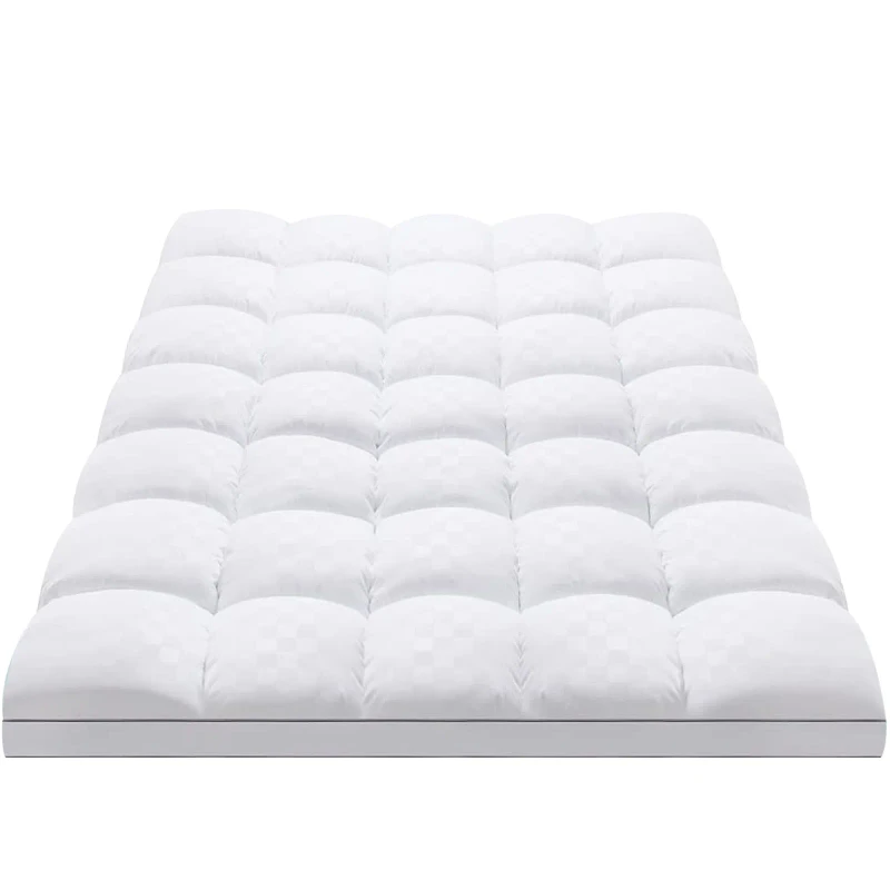 High-Quality-Breathable-Queen-Twin-Size-Microfiber-Bed-Mattress-Topper-for-Bedroom
