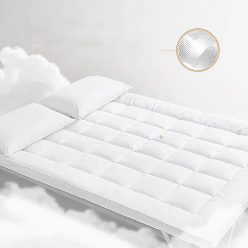 High-Quality-Comfortable-Hotel-Mattress-Topper-Mattress-Pad-Hotel-Fitted-Mattress-Pad