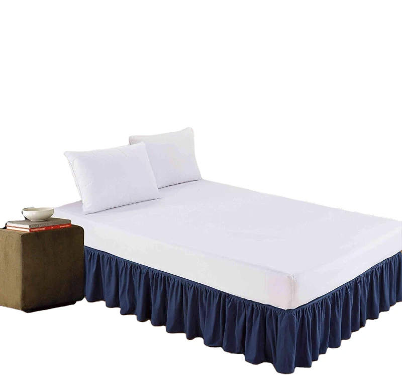 High-Quality-Fitted-Double-Skirting-Bed-Sheet-Sets-Hotel-Bed-Skirts