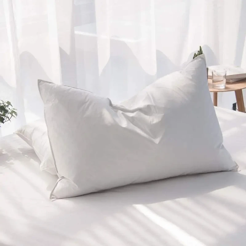High-Quality-Goose-Down-Bed-Pillows-100-Cotton-Shell-Filled-Pillow-Goose-Down-Feather-Neck-Pillows