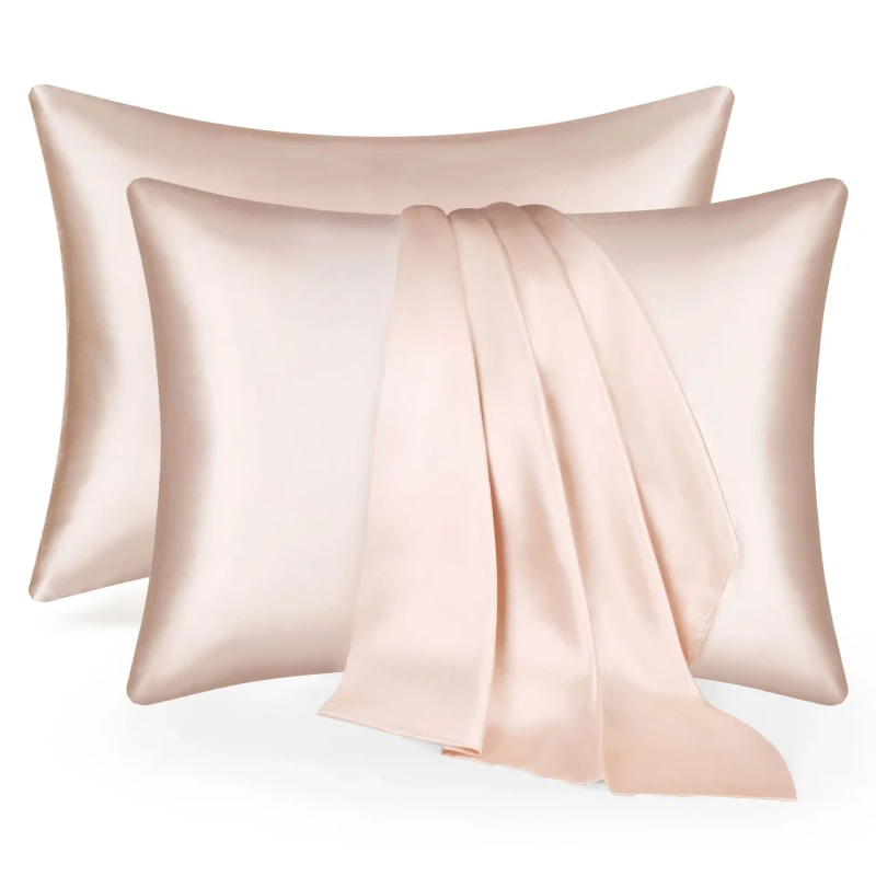 High-Quality-Home-Room-Bedroom-Stitching-Embroidery-Soft-Custom-Satin-Pillowcase-Solid-Color-Silk-Pillow-case