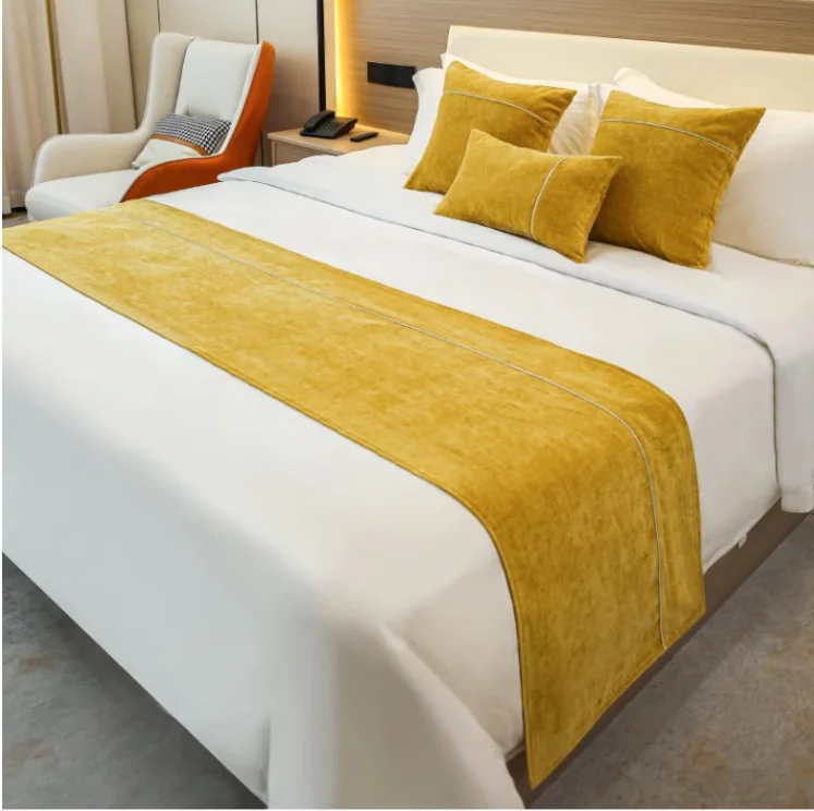 High-Quality-Hotel-Home-Bedding-Cushion-Decorative-Bed-End-Towel-Bed-Runners