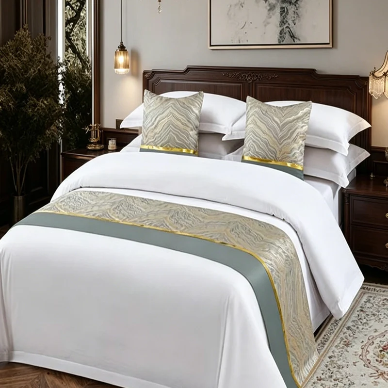 High-Quality-Jacquard-Bed-Runner-Breathable-Polyester-Hotel-Bed-Scarf-for-Hotel-Decoration-Bulk-Orders