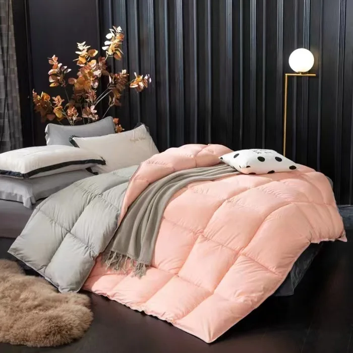High-Quality-Luxury-Winter-Warm-Bedroom-Duck-Feather-Down-Polyester-Cotton-Quilt-Duvets-Down-Comforters