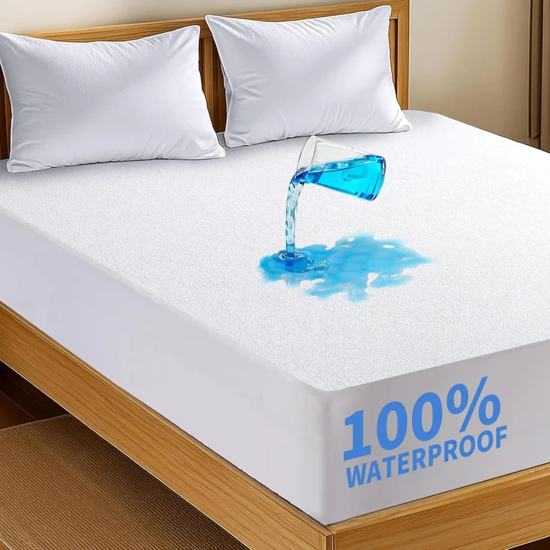 High-Quality-OEM-Quilted-Mattress-Protector-and-Waterproof-Mattress-Protector-Fitted-Bed-Cover-Set