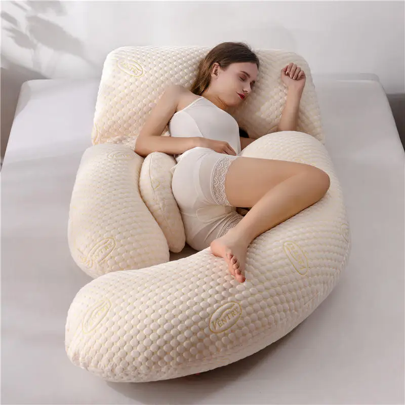 High-Quality-Pregnancy-New-Knitted-Tech-Fabric-Air-Layer-Adjustable-Nursing-U-G-H-J-Maternity-Pillow-for-Pregnant-Women