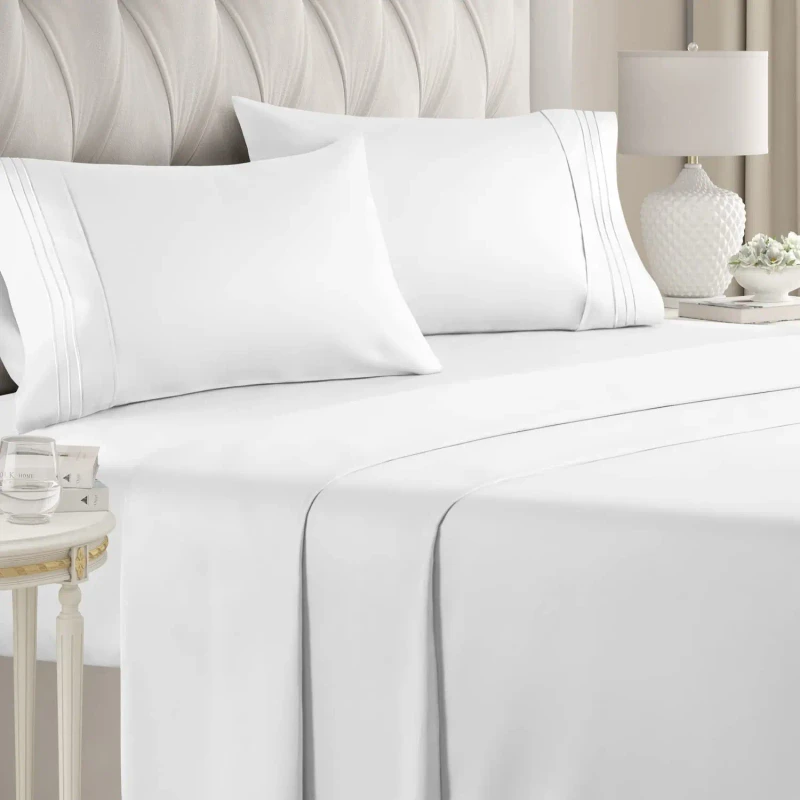 High-Quality-Premium-Custom-logo-White-Luxury-Home-Hotel-Bed-Sheet-Bedding-Set