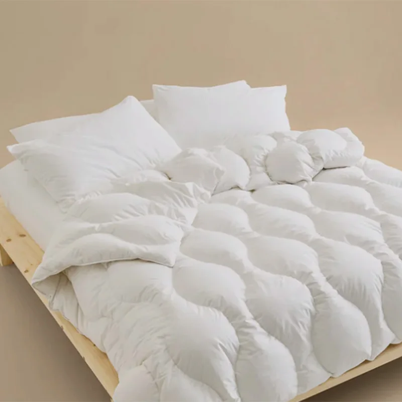 High-Quality-Printed-Simple-100-Cotton-Skin-friendly-Bedding-Comforter-Set-Duck-Down-Duvet