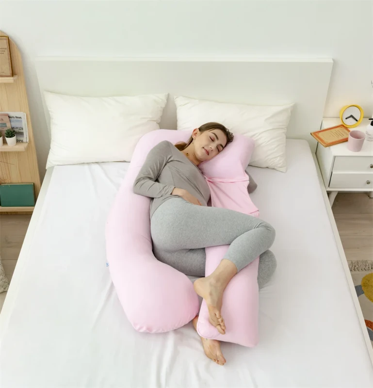 High-Quality-Soft-Pregnancy-Body-Pillow-U-Shaped-Full-Body-Support-Maternity-Pillow-for-Women-OEKO-TEX-Certified