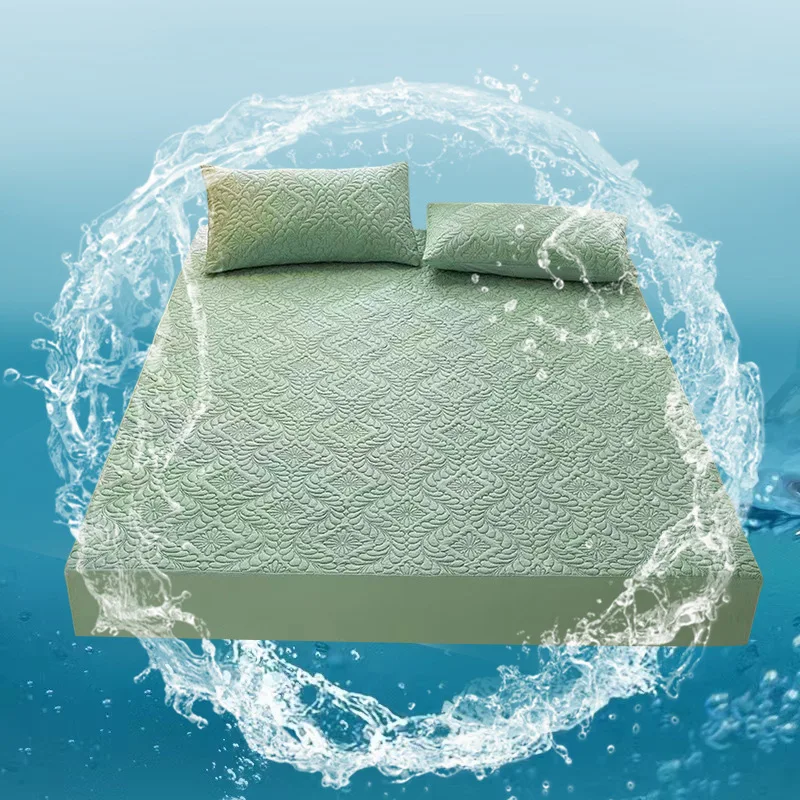 High-Quality-Waterproof-Bed-Fitted-Sheet-Mattress-Covers-Protectors-Bed-Cover
