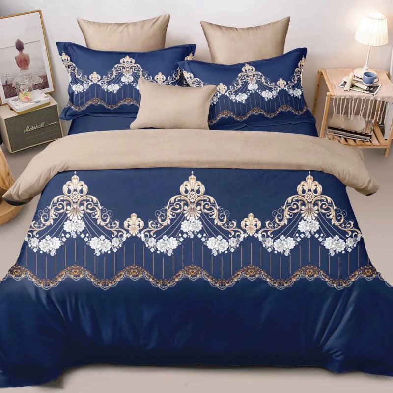 Highly-Recommend-Polyester-Queen-Comforter-Set-Bedding-Set-Bed-Sheets-with-Pillow-Case