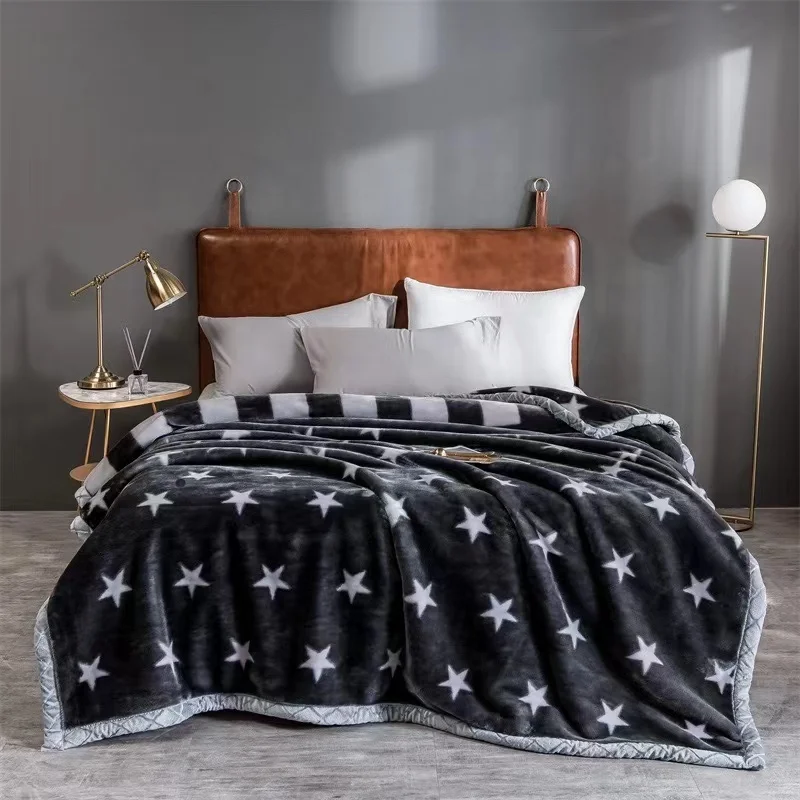 Home-Bed-Heavy-Fleece-Plush-Thick-Raschel-Mink-Faux-Mink-Soft-Winter-Blanket-Africa