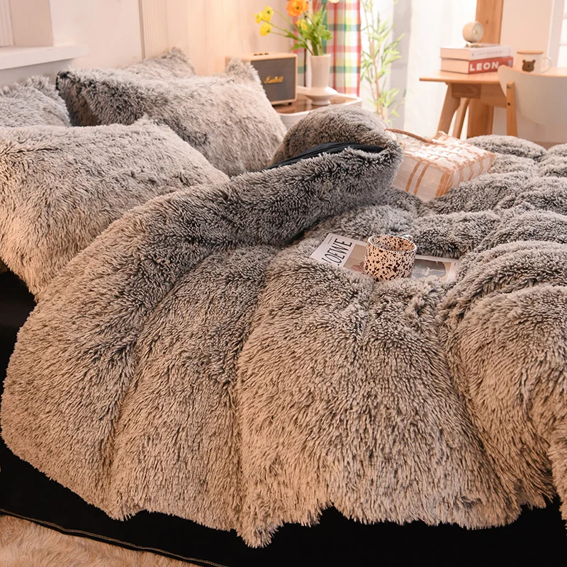 Home-Bedding-Cover-Long-Hair-Duvet-Cover-Set-Comforter-Luxury-Hotel-King-Bed-Linen-Bedsheet-Queen-Bedding-Set