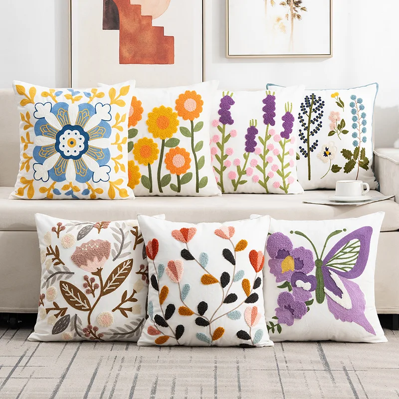 Home-Decor-Cotton-Embroidery-Throw-Pillow-Cushion-Cover-Pillowcase-Backdrop
