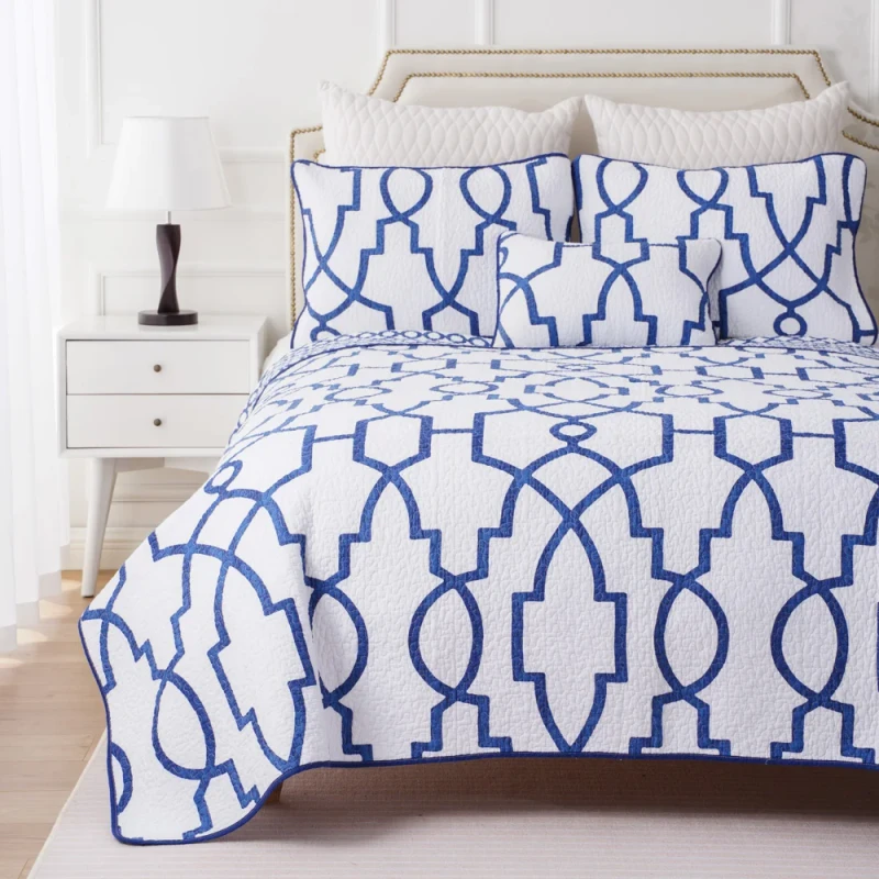 Home-Decoration-Geometric-Cotton-Quilt-Bedspread-Set-Brushed-Quilt-Sets-Quilted-Bed-Sheet-Spread-Coverlet