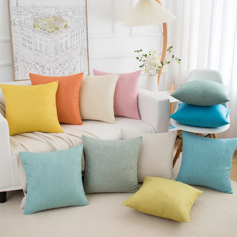 Home-Decorative-Pillow-Cases-for-Couch-Bed-Living-Room-Throw-Pillowcase-Square-Thick-Linen-Cushion-Cover
