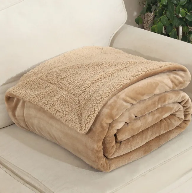 Home-Double-Sides-Reversible-Fleece-Super-Soft-Warm-Fuzzy-Bed-Blanket