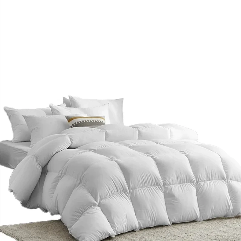 Home-Hotel-Bedding-Down-Duvet-Luxury-White-Down-Feather-Comforter-Duvet-Lightweight-Warm-Quilt