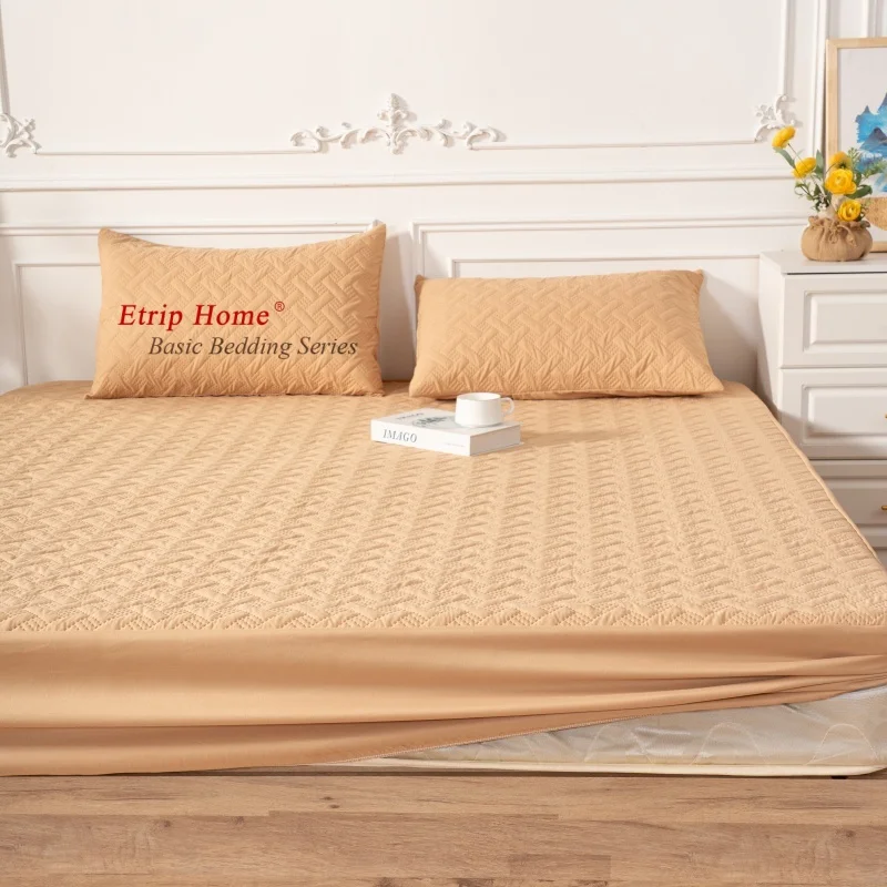 Home-Microfiber-Fitted-Bedding-Set-Waterproof-4-Piece-Bed-Sheet-Set-4-Pieces-Single-Bedsheet-With-Pillow-Cover