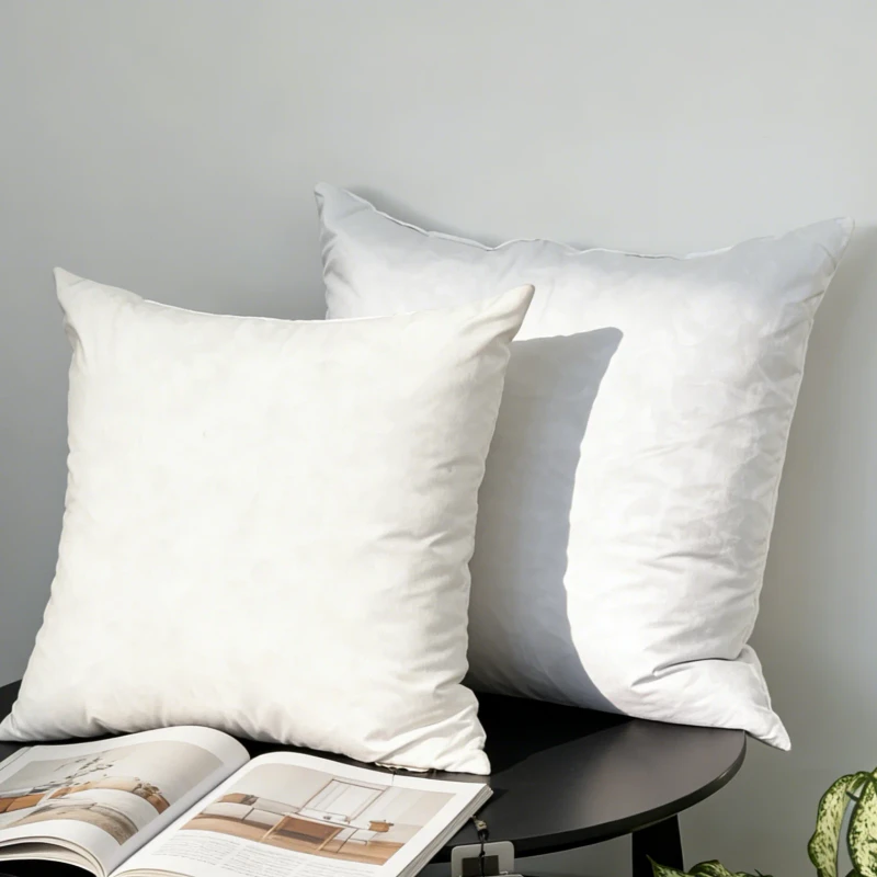 Home-Textile-Duck-Feather-Cushion-Core-20-20-Breathable-Sofa-Bed-Feather-Pillow-Filler-Cotton-Shell-Throw-Pillow-Cushion-Core