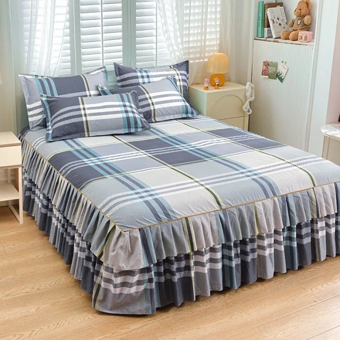 Home-Textiles-Bedroom-Bed-Skirts-Bedding-Set-Polyester-Bed-Skirt-Bedsheets-with-Ruffle-Bed-Skirt-Set