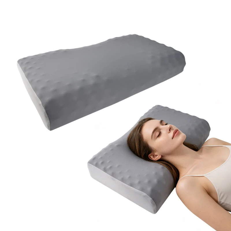 Home-Use-Memory-Foam-Pillow-for-Better-Sleep-Slow-Rebound-Washable-Geometric-Pattern-Neck-Pain-Relief-with-OEM-Support