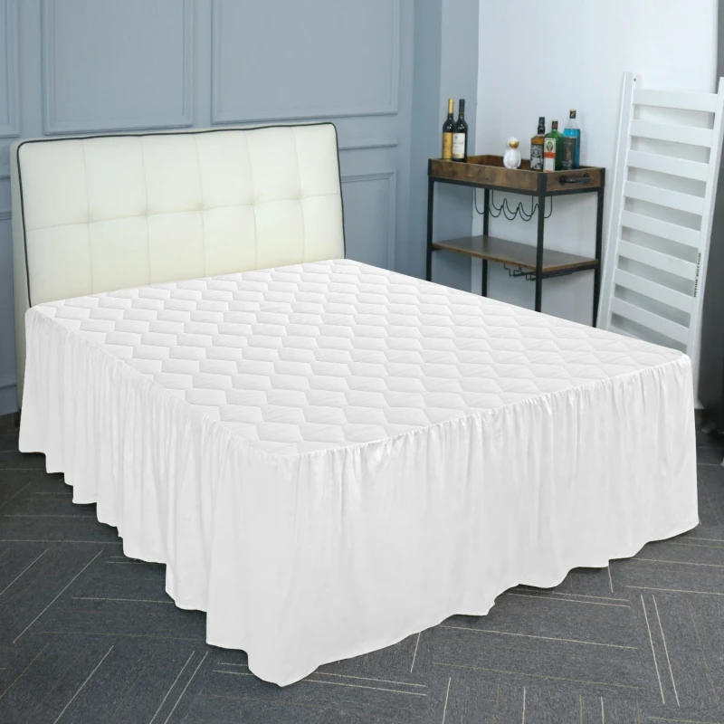 Hospital-Home-Use-White-Queen-Bedskirt-Bedding-Set-Summer-Bedskirt-Bedsheet-for-Hotel-Home