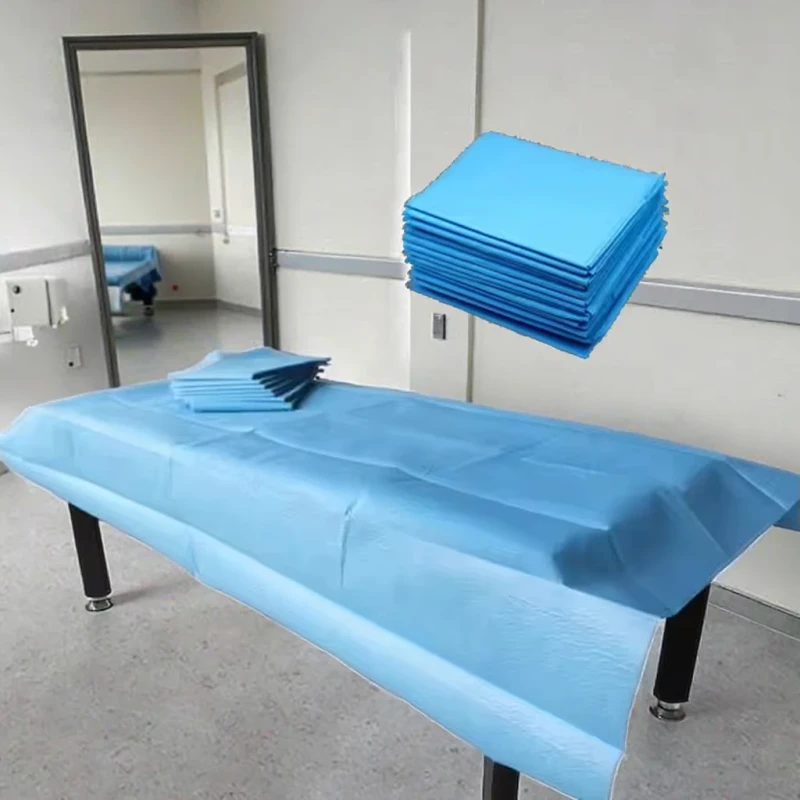 Hospital-Patient-Examination-Massage-Bed-Sheet-Disposable-Nonwoven-Black-Blue-White-Pink-Waterproof-Bed-Cover-Flat-Sheets