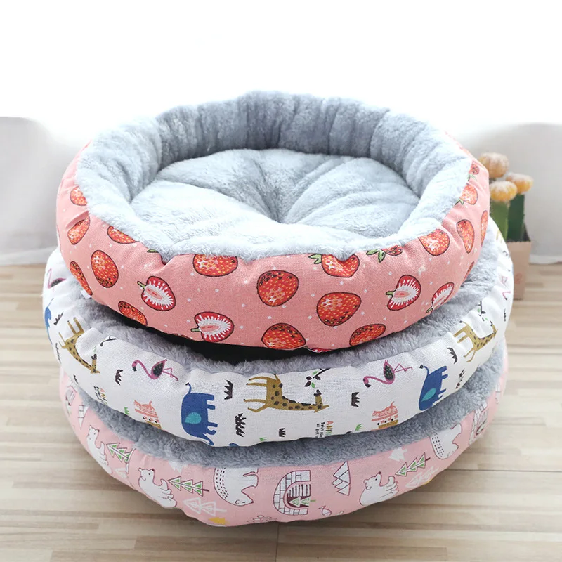 Hot-Selling-High-Loft-Linen-Cat-Cushion-Pillow-and-Luxury-Pet-Bed-for-Dog-Sleeping-Soft-Fabric-Plush-Puppy-Beds