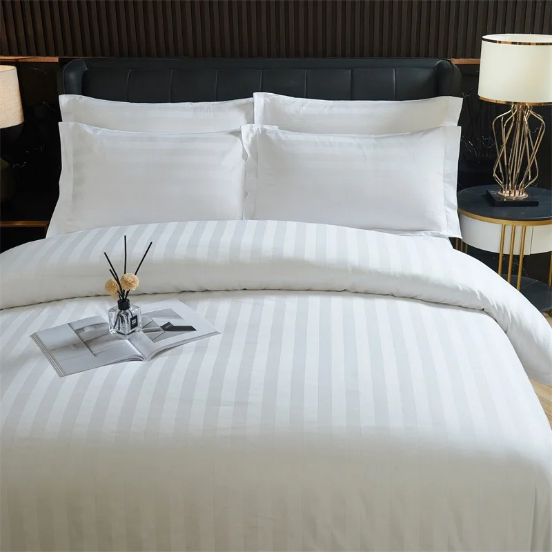 Hotel-6040s-400tc-Egyptian-100-Cotton-Fitted-Flat-Bed-Sheets-Duvet-Cover-Pillowcase-Bedding-Sets-Customized