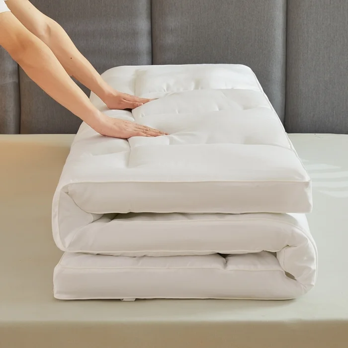 Hotel-Bed-Mat-Quilted-Soft-Cushion-Polyester-Fiber-300tc-Thread-Count-Luxury-Machine-Washable-Household-Bedroom-180x200-Tatami