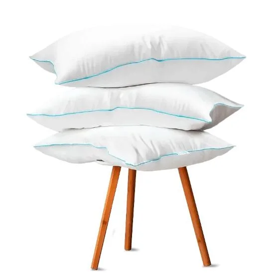 Hotel-Bed-Pillows-King-Size-Modern-Style-Solid-Pattern-Height-Adjustable-Soft-Plush-Fiber-Fill-Neck-Support-Bedroom-Use