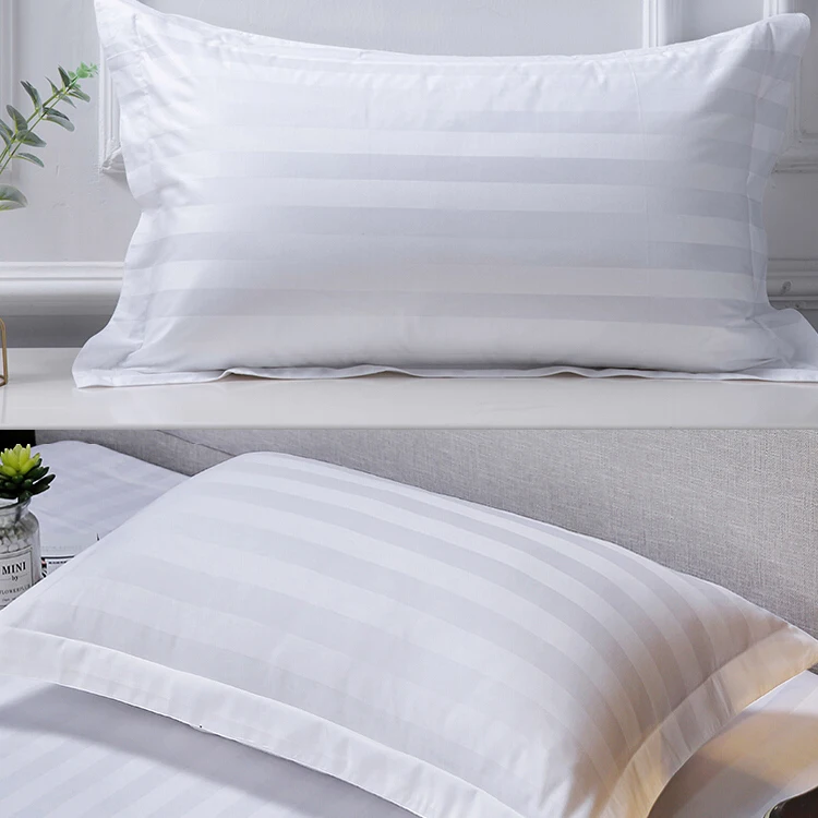 Hotel-Bedding-Linen-Pure-Cotton-White-Pillowcase-Single-Thickened-Large-White-Pillow-Cover-With-Custom-Logo