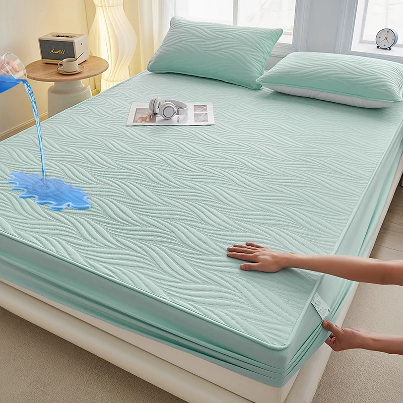Hotel-Bedspread-Waterproof-Mattress-Cover-Dust-Proof-Urine-Proof-Bed-Covers-Protector-Pad-Cover