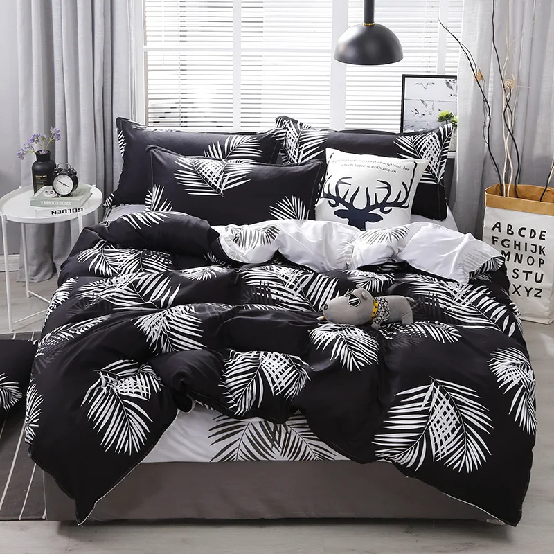 Hotel-Grade-Luxury-Duvet-Cover-Sets-Woven-Printed-Western-Style-100-Polyester-All-Season-Bedding-for-Home-Use
