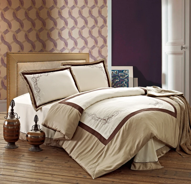 Hotel-Home-King-Size-Luxury-Satin-Bedset-Comforter-Set-Bedding
