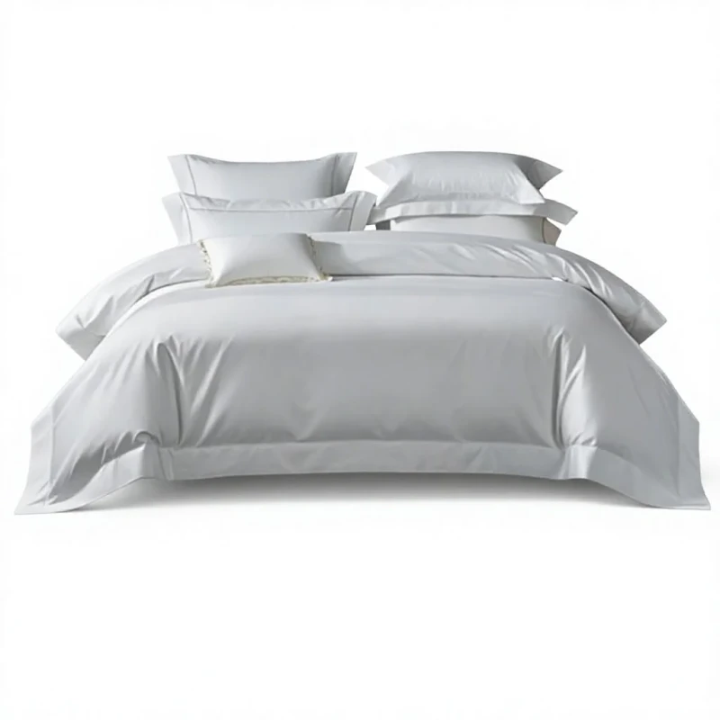 Hotel-Linen-Four-Piece-Bedding-Set-Bed-Sheet-Fitted-Sheet-Duvet-Cover-100-Cotton-Anti-Bacteria-Fabric