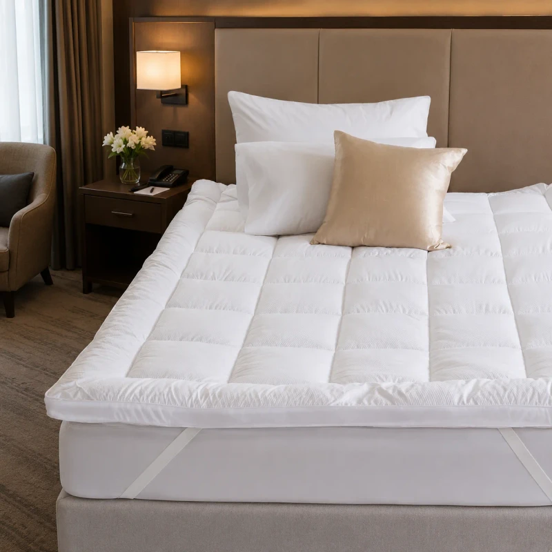 Hotel-Mattress-Pad-Quilted-Mattress-Protector-Soft-Breathable-Bed-Mattress-Topper