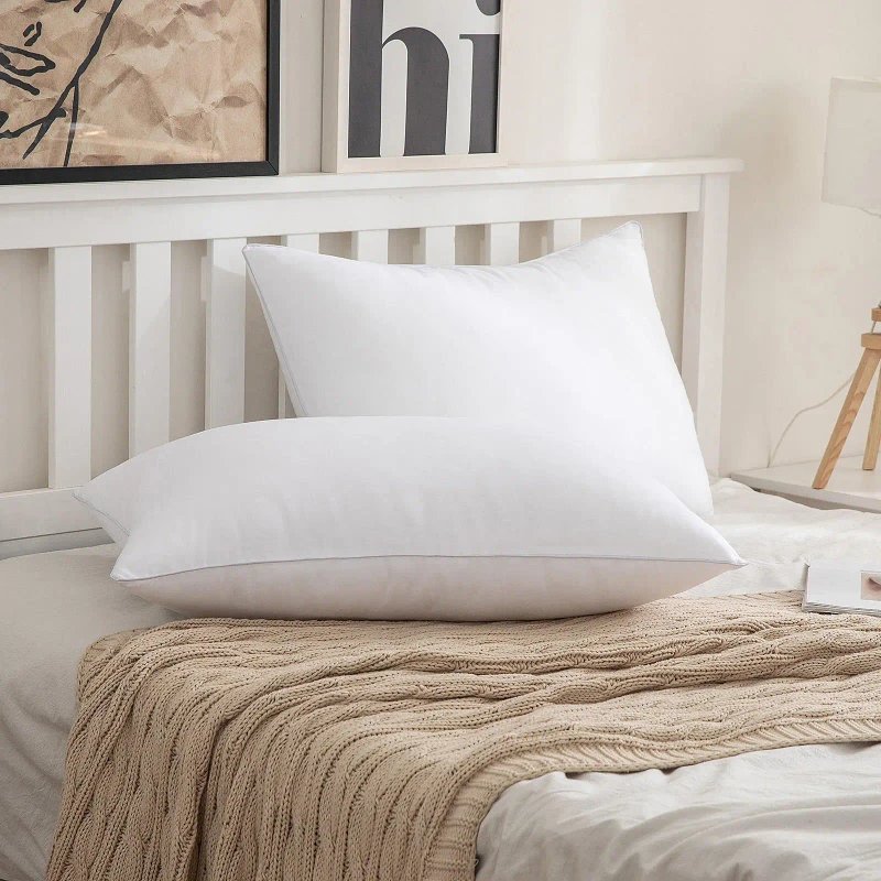 Hotel-Neck-Pillow-with-Solid-Pattern-100-Cotton-Cover-Adjustable-Design-Customizable-Bed-Pillow-for-Sleeping