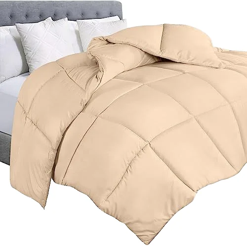 Hotel-Quality-100-Cotton-All-Season-Quilted-Breathable-Duvets-Down-Comforters-Heavy-Manufacturing-Quilt