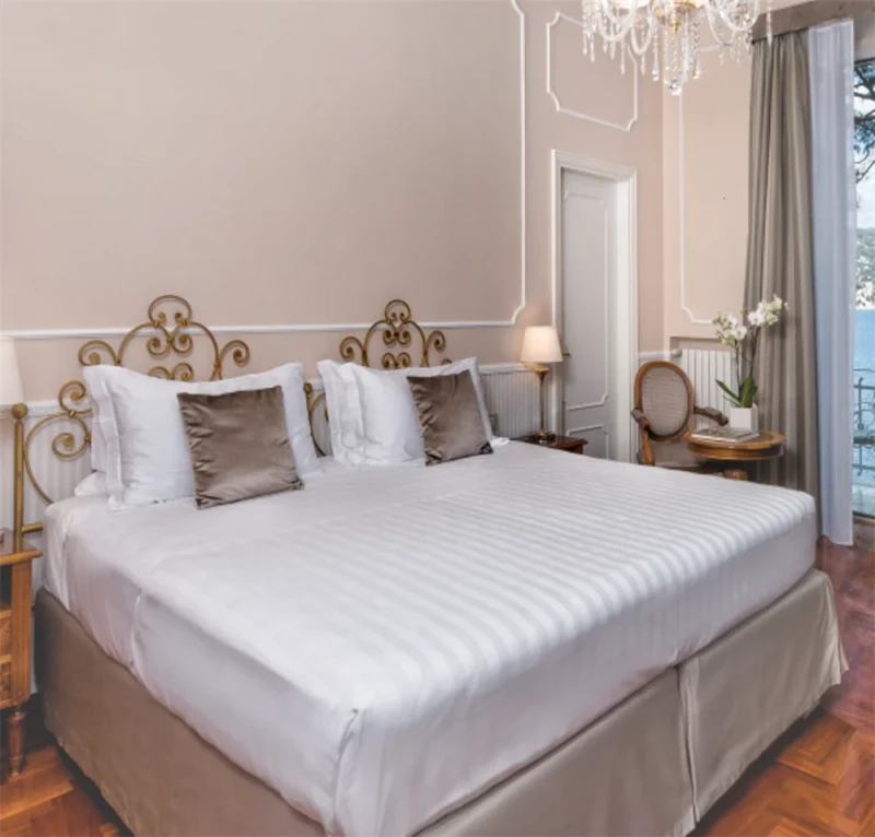 Hotel-Quality-Cotton-Quilt-Cover-Set-with-Pillowcase-Striped-Flat-Bed-Sheets-for-Home-Hotel-Use-Comfortable-100-Cotton