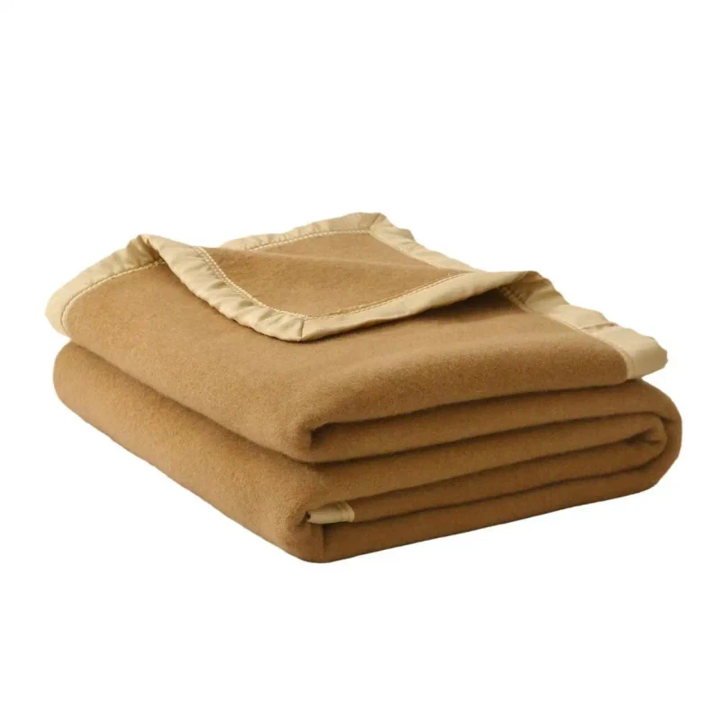 Hotel-Raschel-Wool-Polyester-Anti-Static-Four-Seasons-Customizable-Blanket