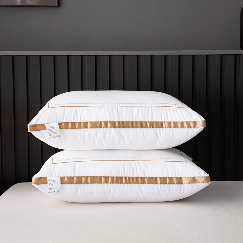Hotel-Soft-Supportive-Fluffy-Neck-Pillows-Hypoallergenic-Velvet-Fabric-Breathable-Pillow-Core-for-Side-Back-Sleepers