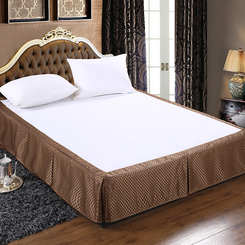 Hotel-Solid-Color-Bed-Skirt-Soft-Brushed-Microfiber-Bed-Skirt
