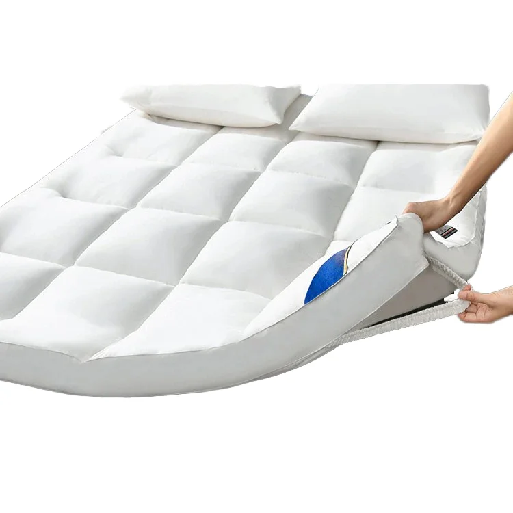 Hotel-Textile-Natural-Comfortable-Breathable-Warm-Soft-Cotton-Fabric-Folding-Mat-Woven-Eco-Friendly-All-Season-Mattress-Topper