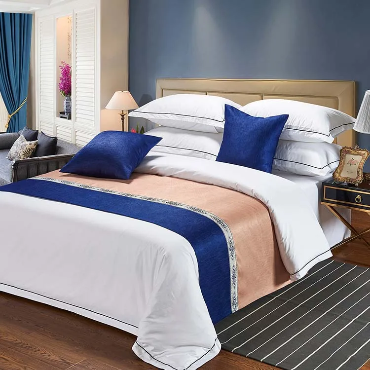 Hotel-king-Size-100-Cotton-Collections-4-Pcs-Bedding-Set-Flat-Bed-Sheet