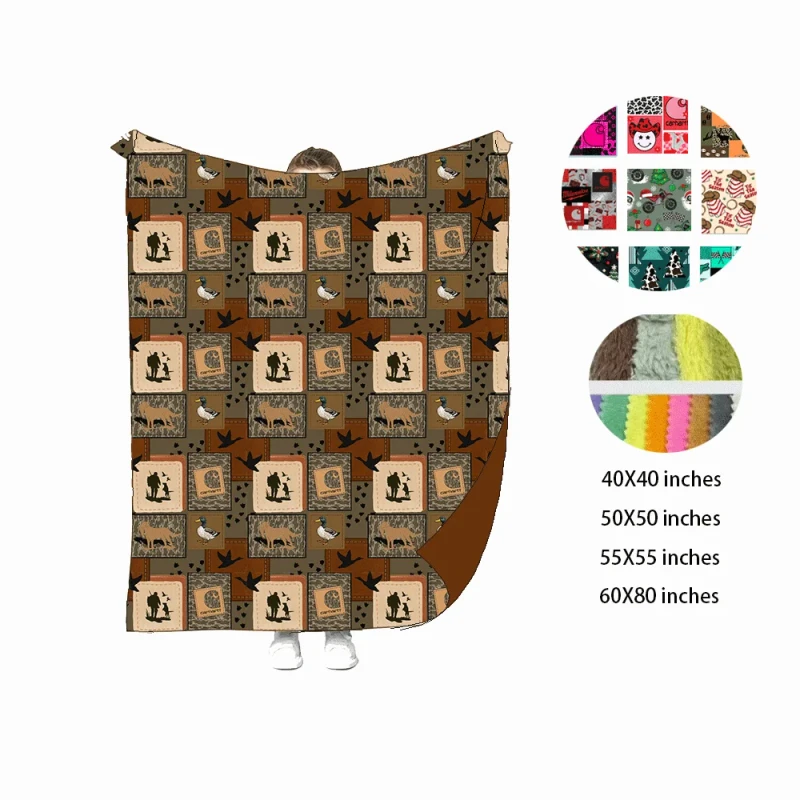 Hunters-Movie-Character-Print-Soft-Bamboo-Blanket-Custom-Sofa-Bed-Travel-Blankets