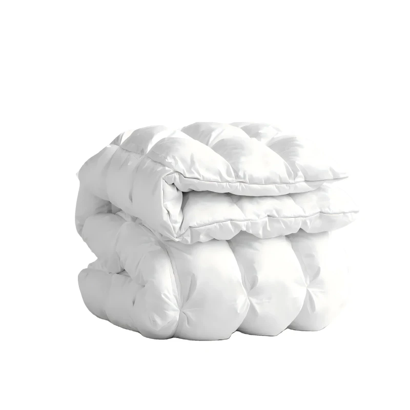 Hybrid-Weighted-Quilted-Comforter-72-48-Inch-15lbs-Soft-Breathable-Blanket-for-Better-Sleep-In-Stock